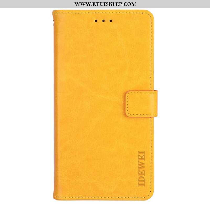 Etui Folio do Xiaomi 12 Pro Imitacja Skóry Idewei